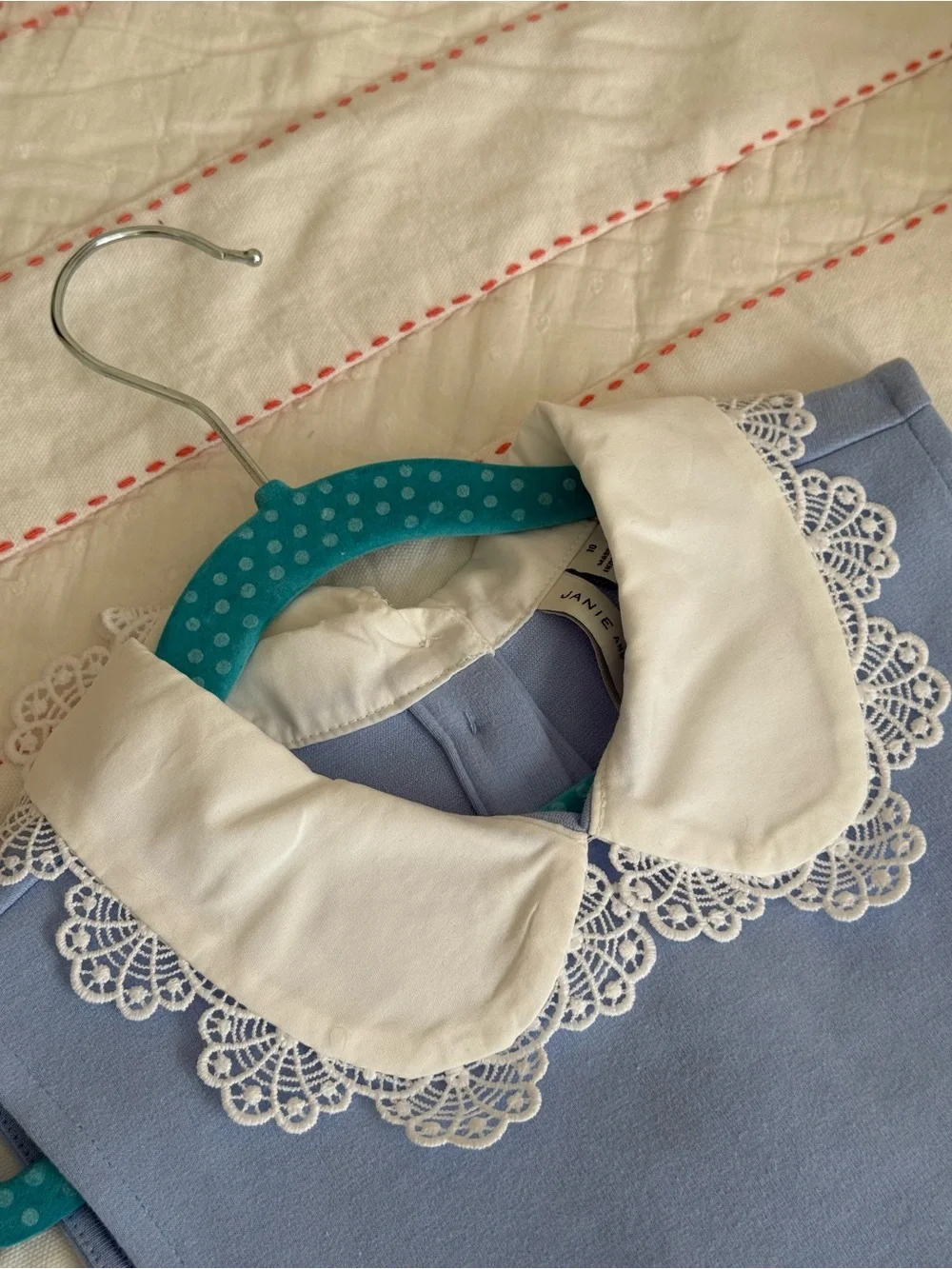Janie and Jack Blue School Uniform Dress Size 10